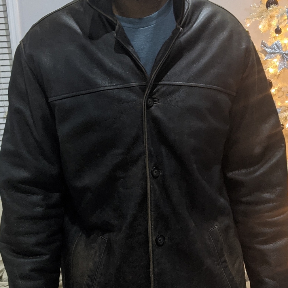 Mens big & tall Xxl leather jacket